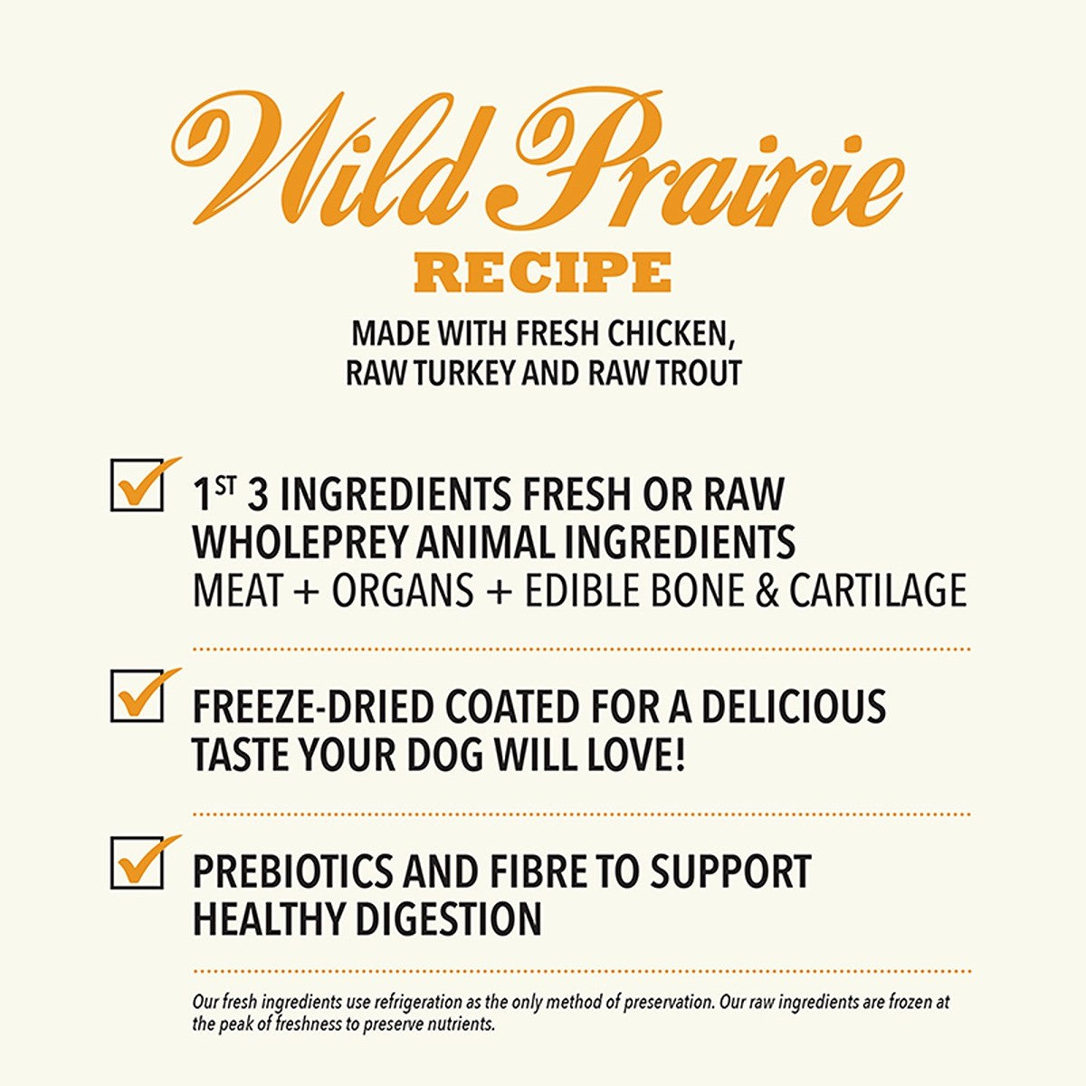 ACANA Highest Protein Wild Prairie Dog Food Recipe