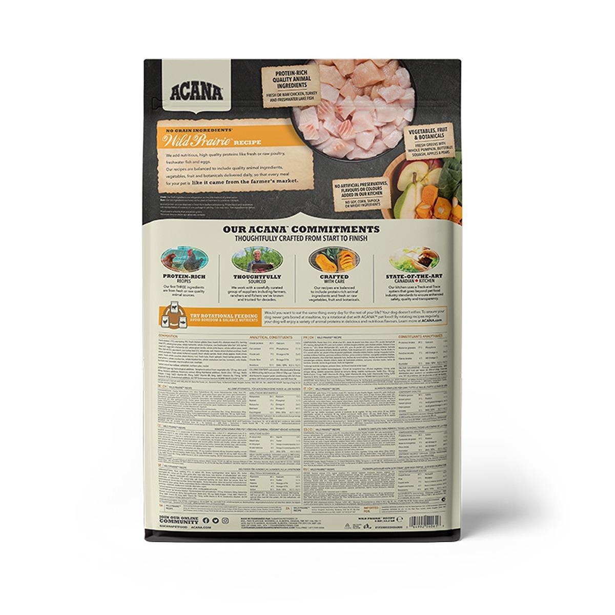 ACANA Highest Protein Wild Prairie Dog Food Recipe