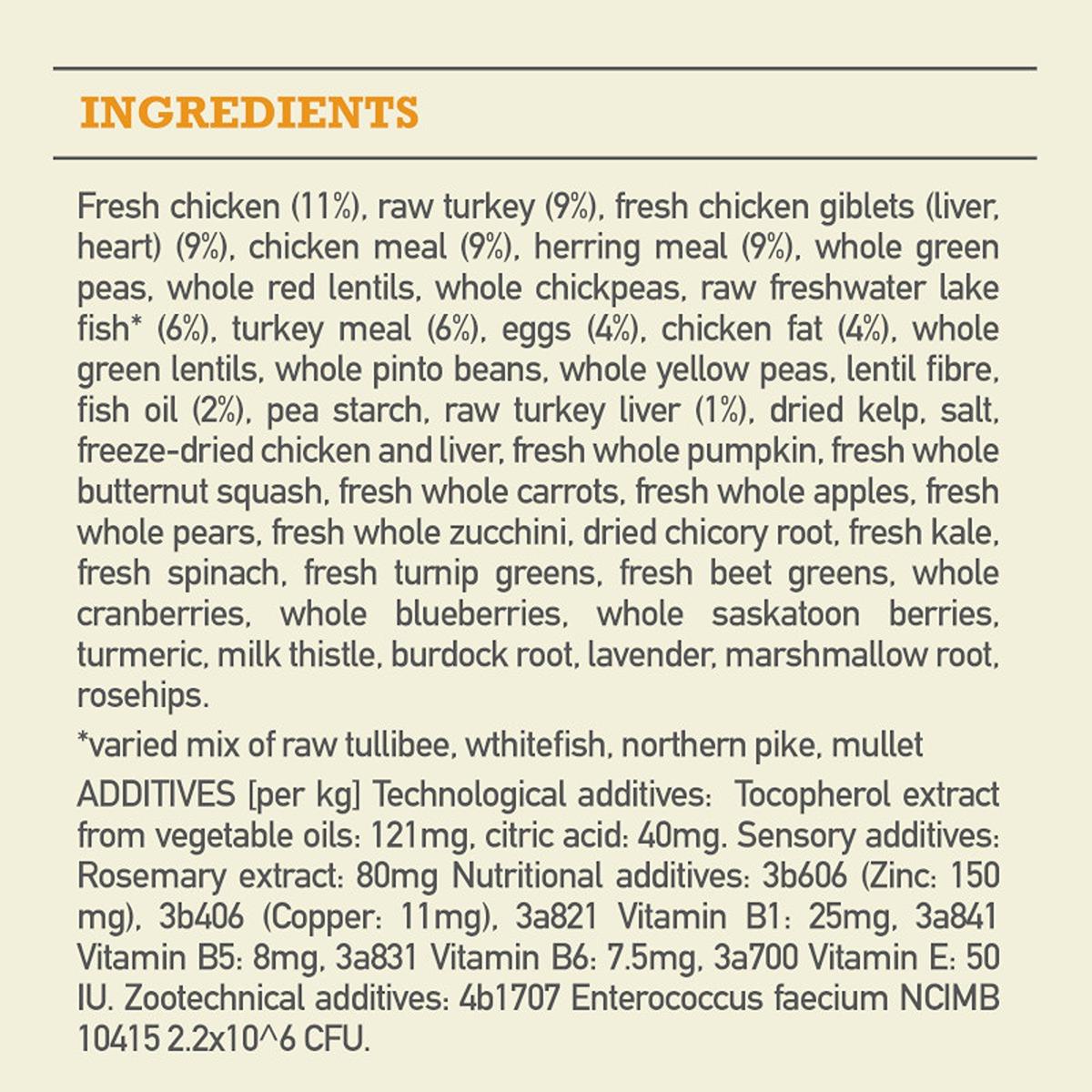 ACANA Highest Protein Wild Prairie Dog Food Recipe