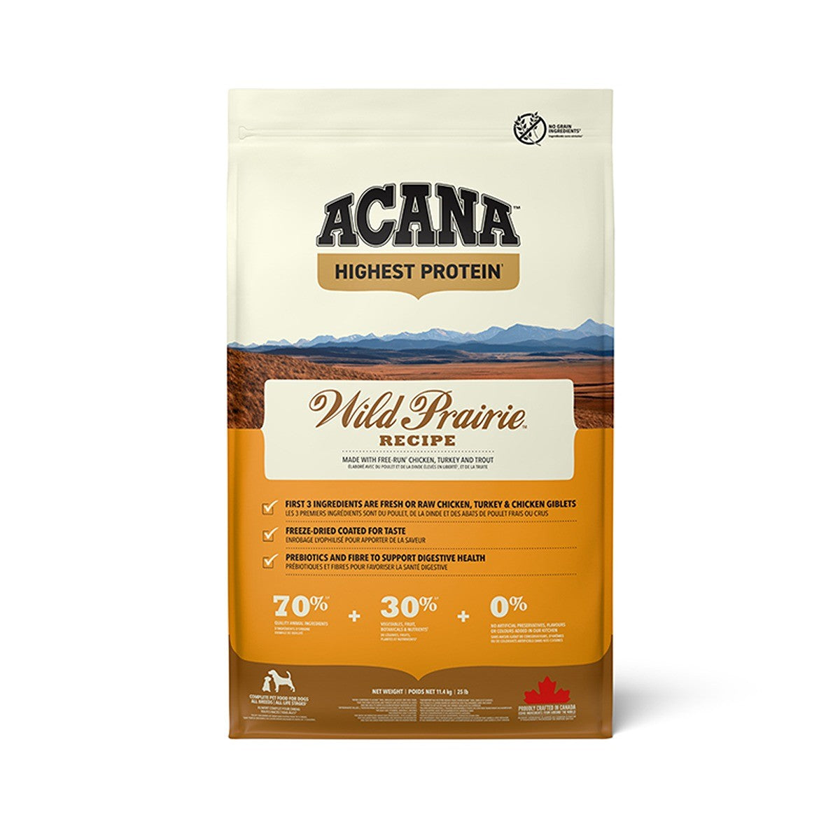 ACANA Highest Protein Wild Prairie Dog Food Recipe