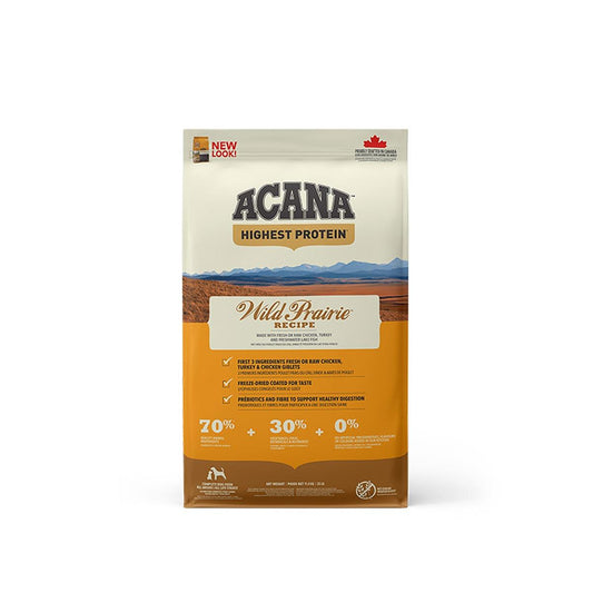 ACANA Highest Protein Wild Prairie Dog Food Recipe