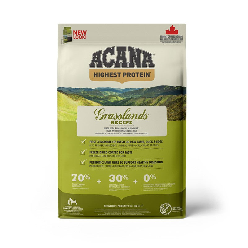 ACANA Highest Protein Grasslands Dog Food Recipe