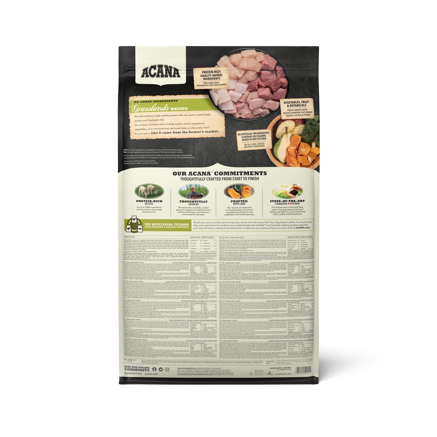 ACANA Highest Protein Grasslands Dog Food Recipe