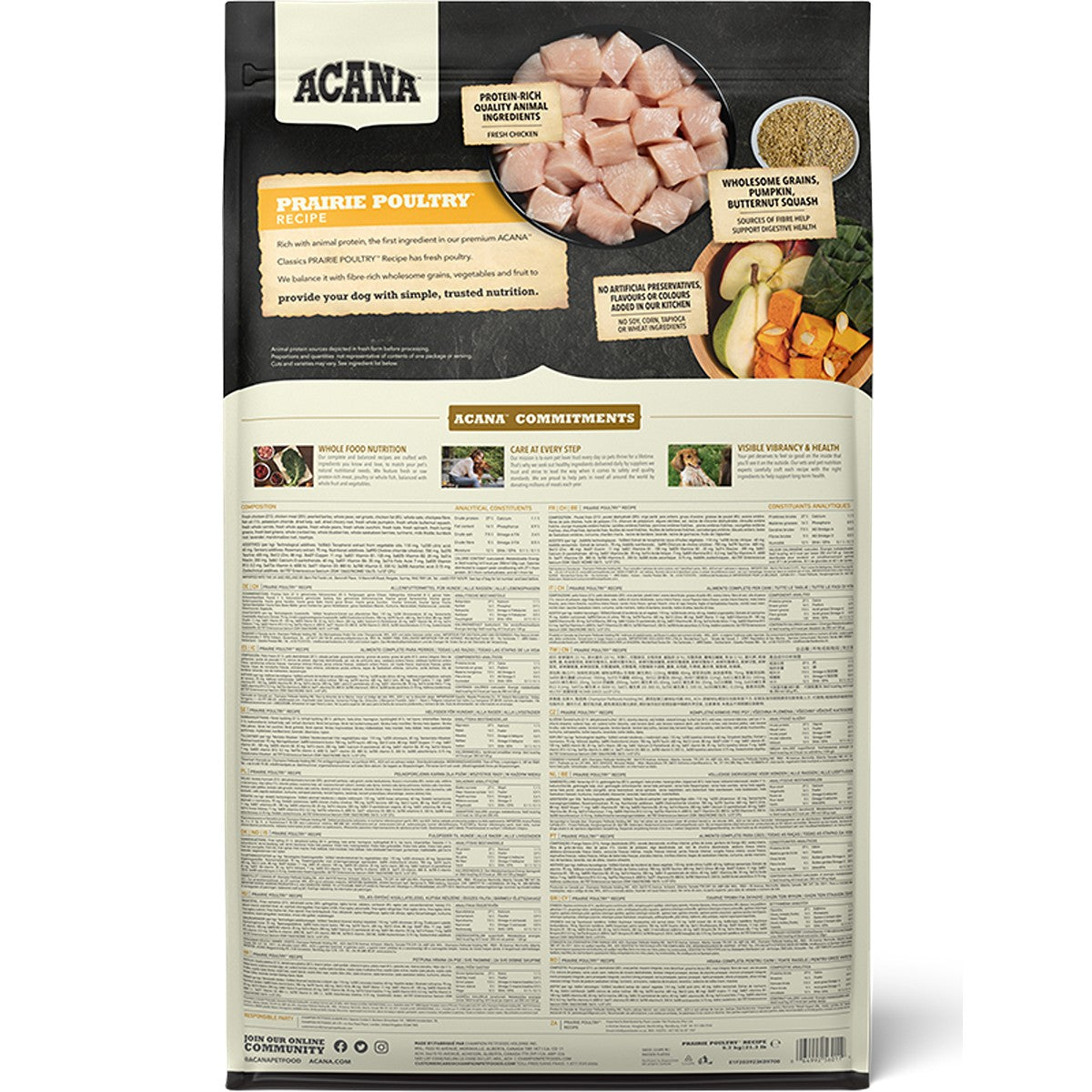 ACANA Prairie Poultry Dry Dog Food Recipe