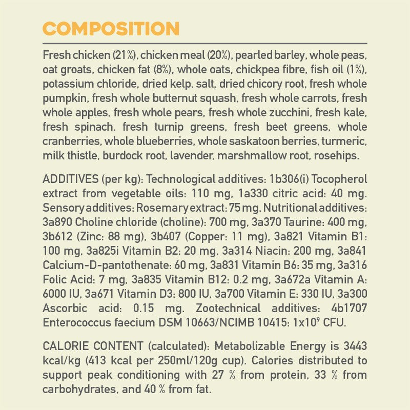 ACANA Prairie Poultry Dry Dog Food Recipe