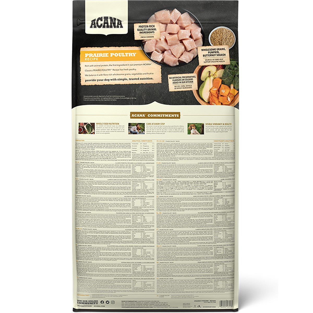 ACANA Prairie Poultry Dry Dog Food Recipe