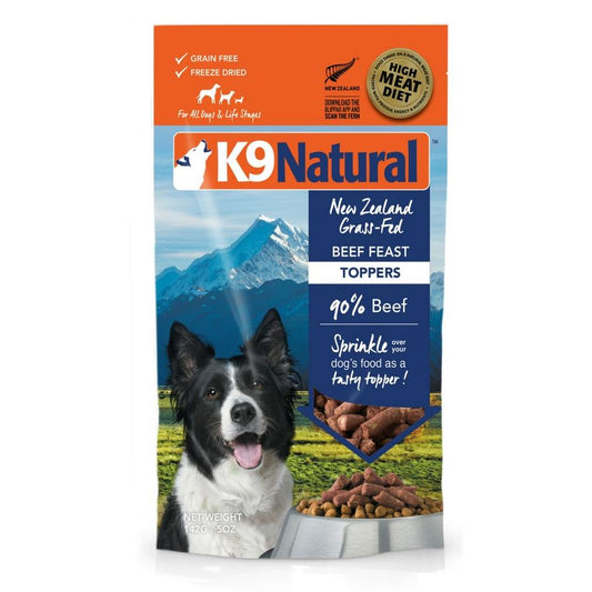 K9 Natural Freeze-Dried Beef Dog Food Topper