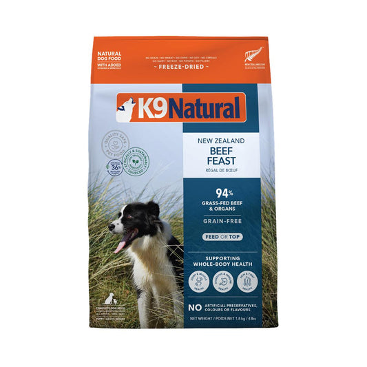 K9 Natural Grain-Free Freeze-Dried NZ Beef Dog Food