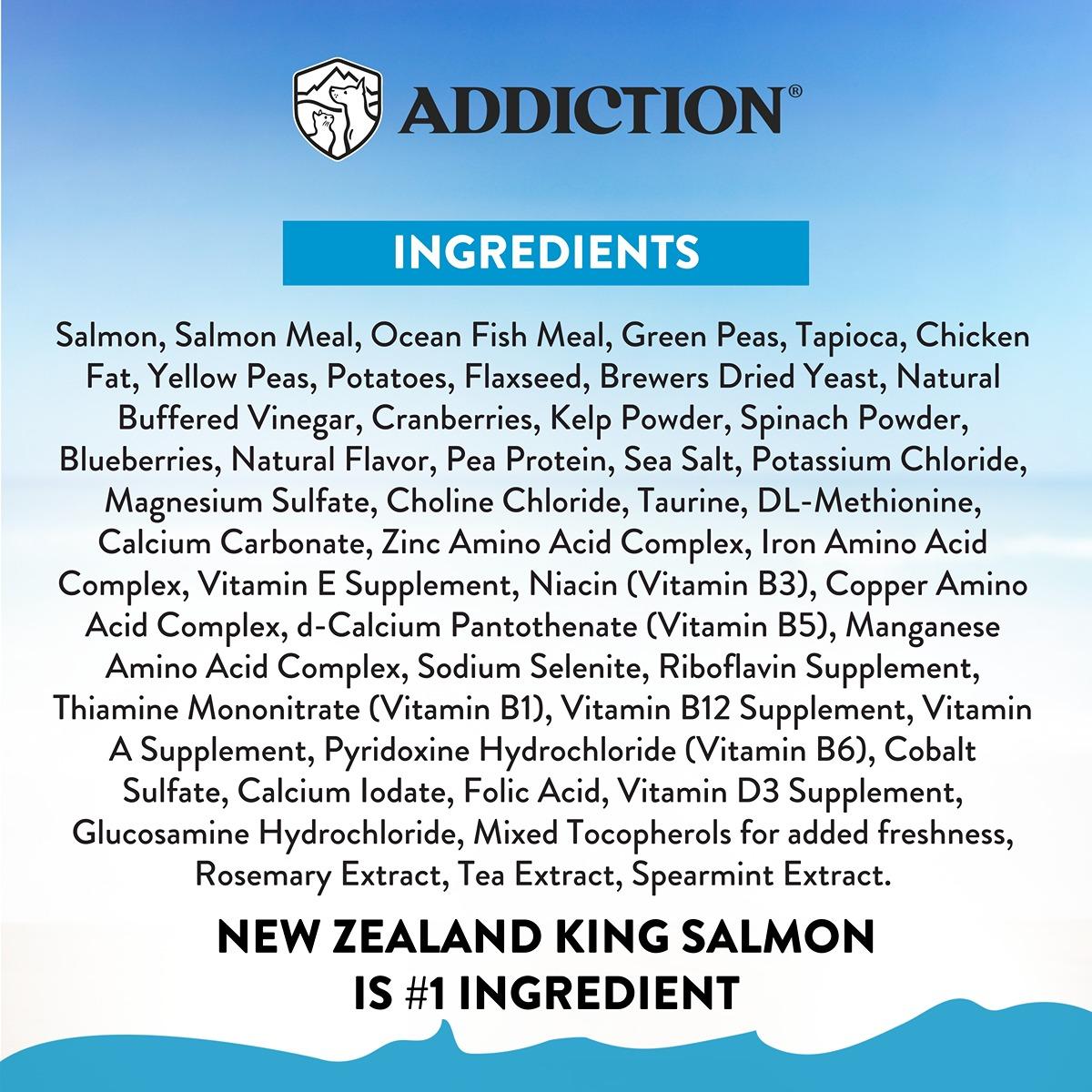 Addiction Salmon Bleu Skin & Coat Dry Dog Food