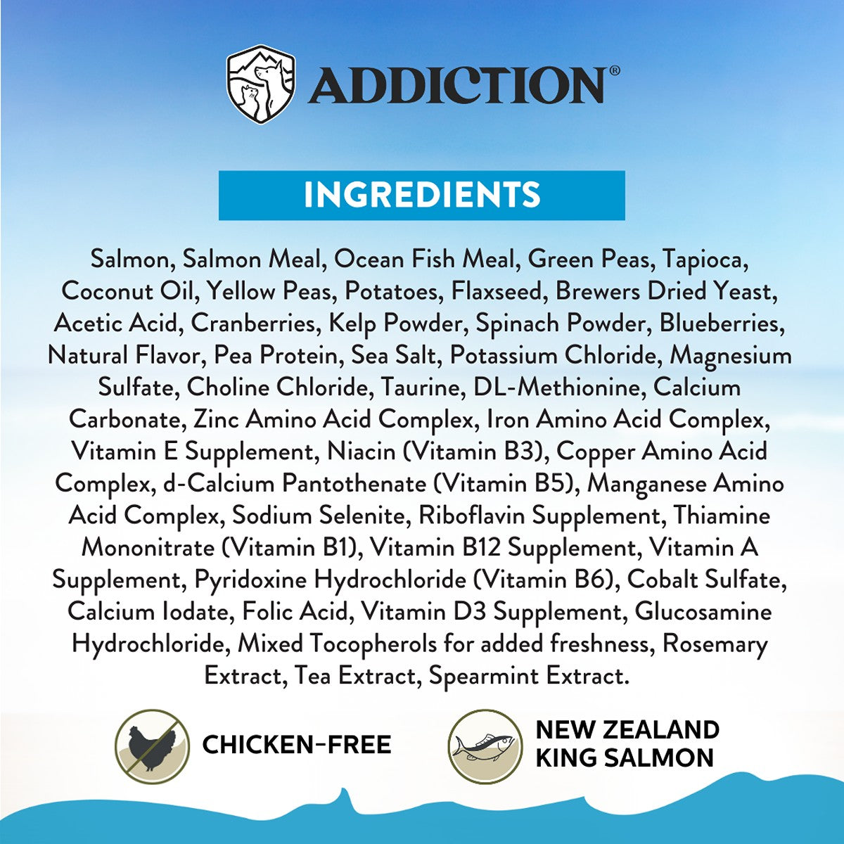 Addiction Salmon Bleu Grain-Free Skin & Coat Dry Dog Food