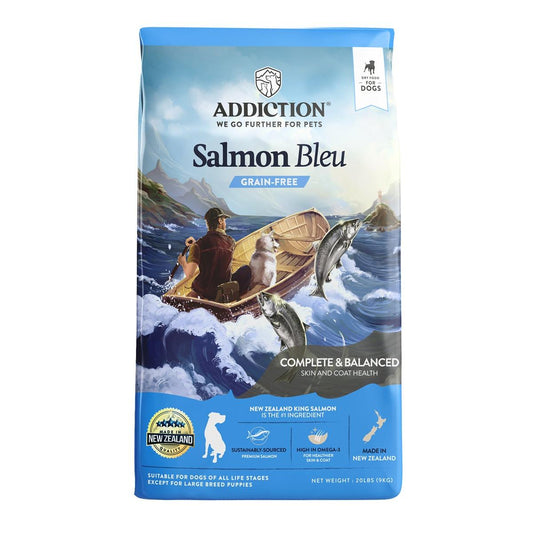 Addiction Salmon Bleu Skin & Coat Dry Dog Food