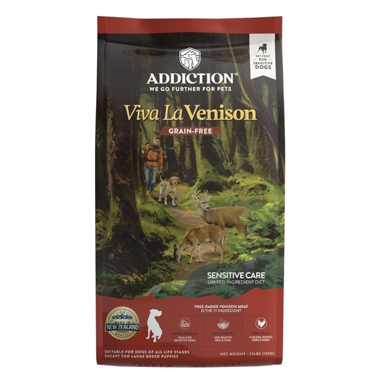Addiction Viva La Venison Sensitive Care Dry Dog Food