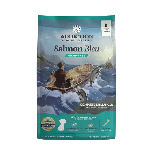 Addiction Salmon Bleu Skin & Coat Dry Puppy Food