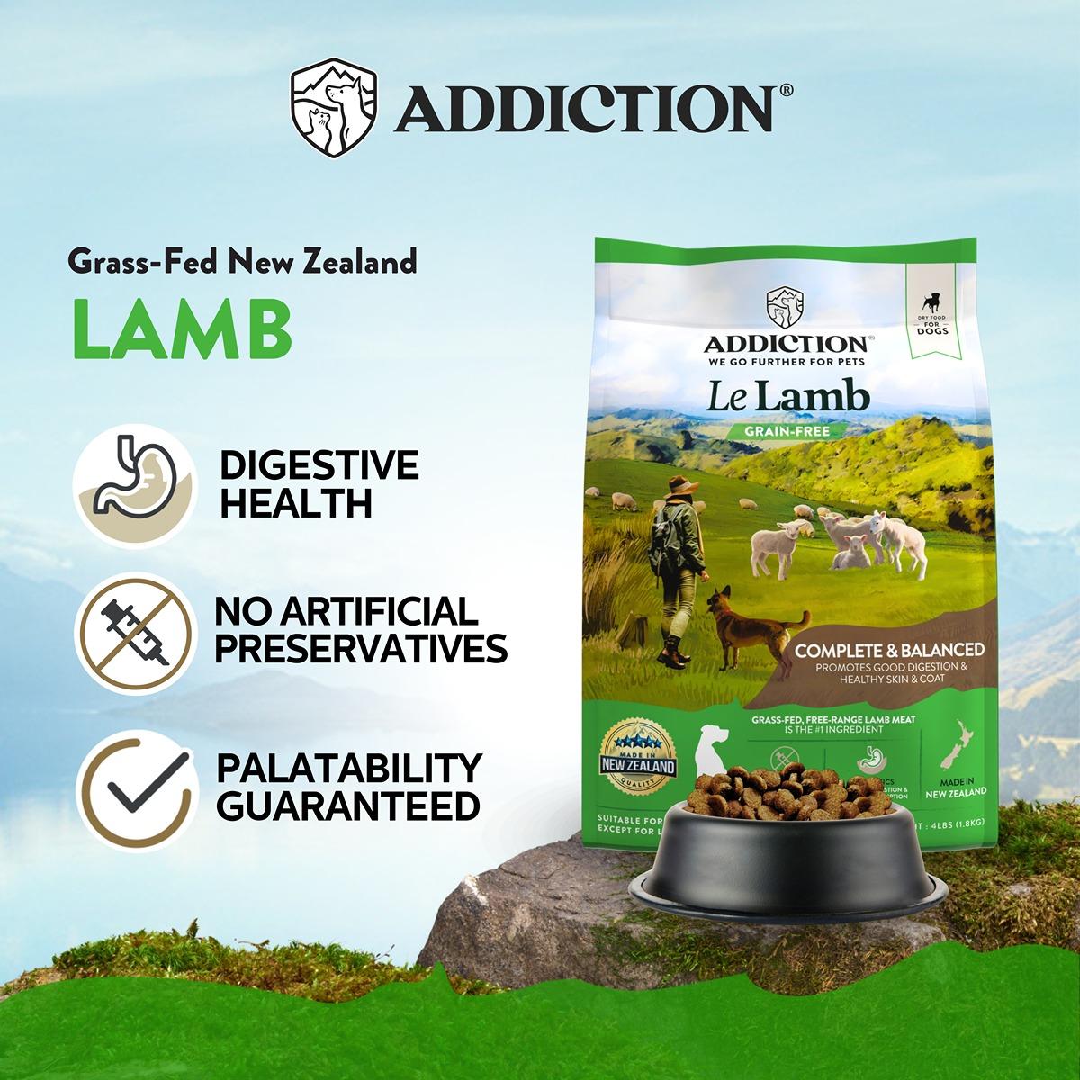Addiction Le Lamb Digestive Health Dry Dog Food