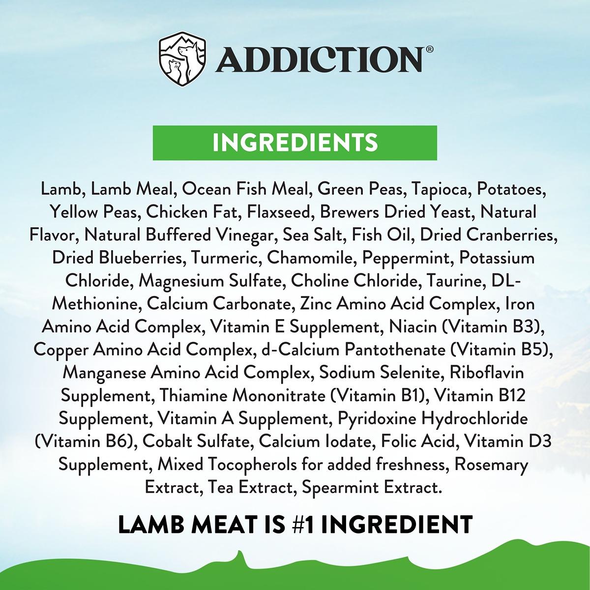 Addiction Le Lamb Digestive Health Dry Dog Food