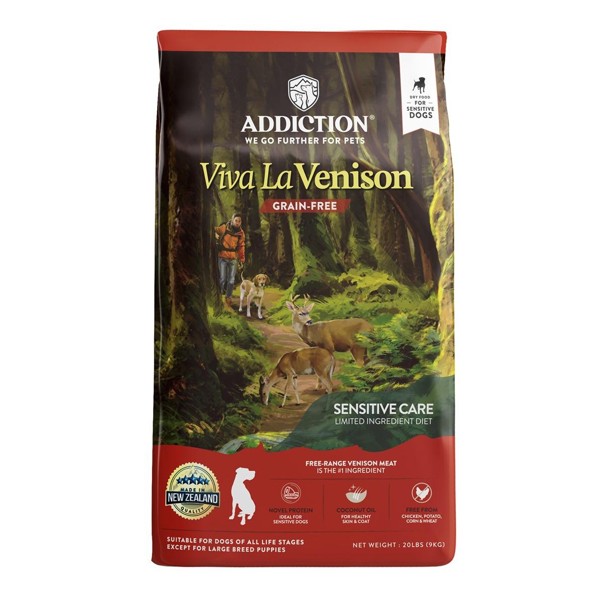 Addiction Viva La Venison Sensitive Care Dry Dog Food