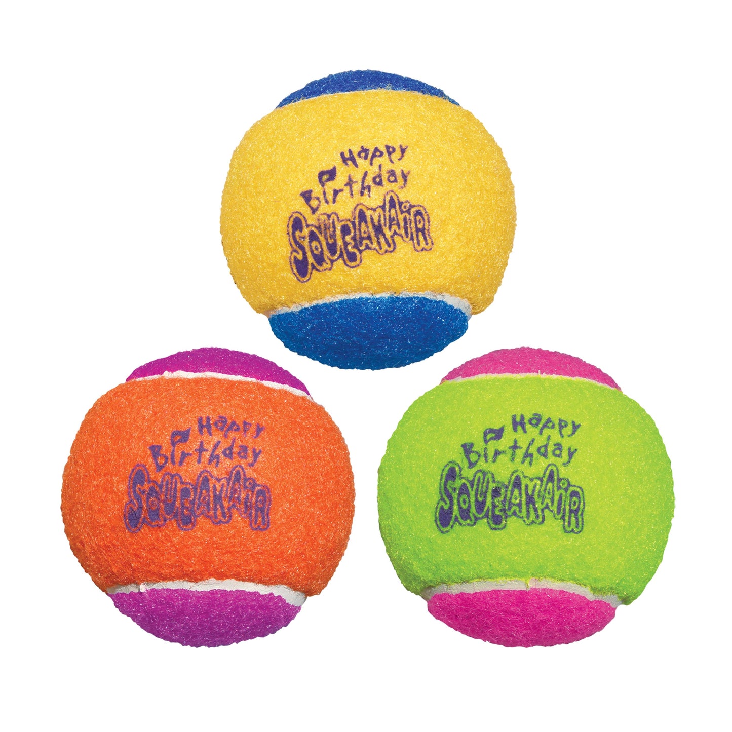 KONG Squeak Air Birthday Tennis Balls