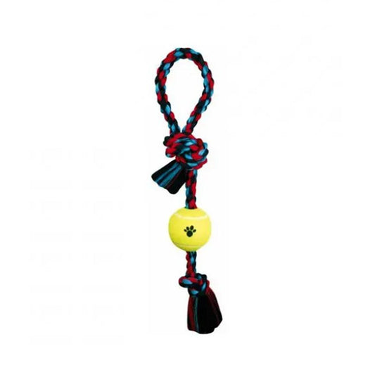 Mammoth Pull Tug with Tennis Ball Dog Toy