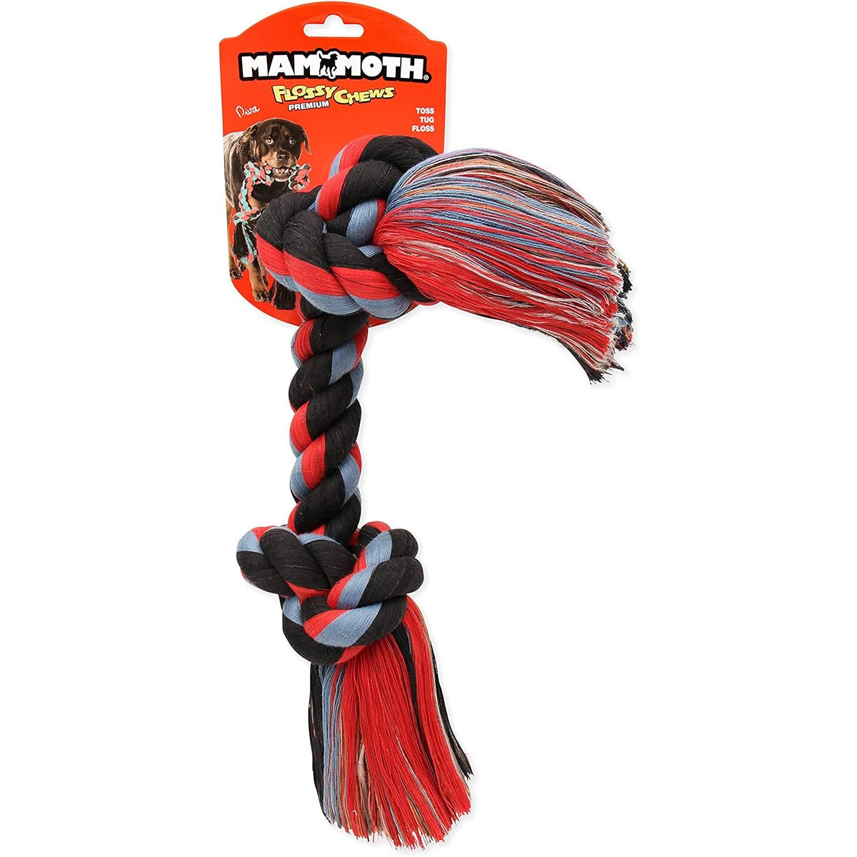 Mammoth Flossy Chew Rope Bone Dog Toy