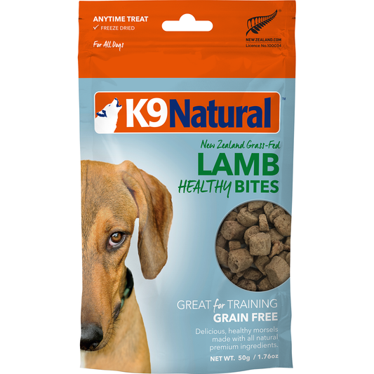 K9 Natural Freeze Dried Lamb Healthy Bites Dog Treats 50g