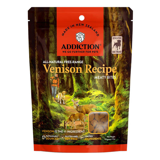 Addiction Venison Meaty Bites Dog Treats