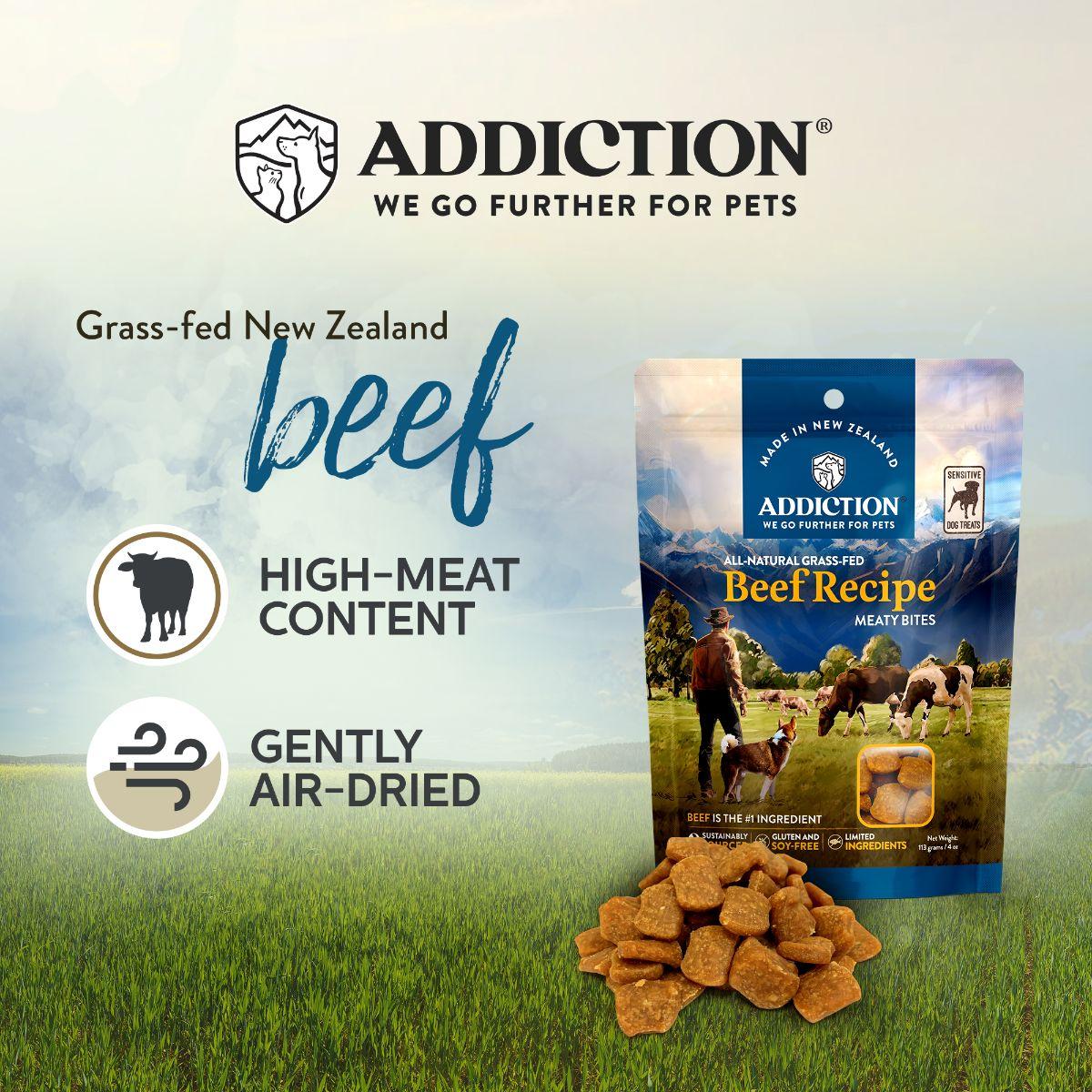Addiction Beef Meaty Bites Dog Treats