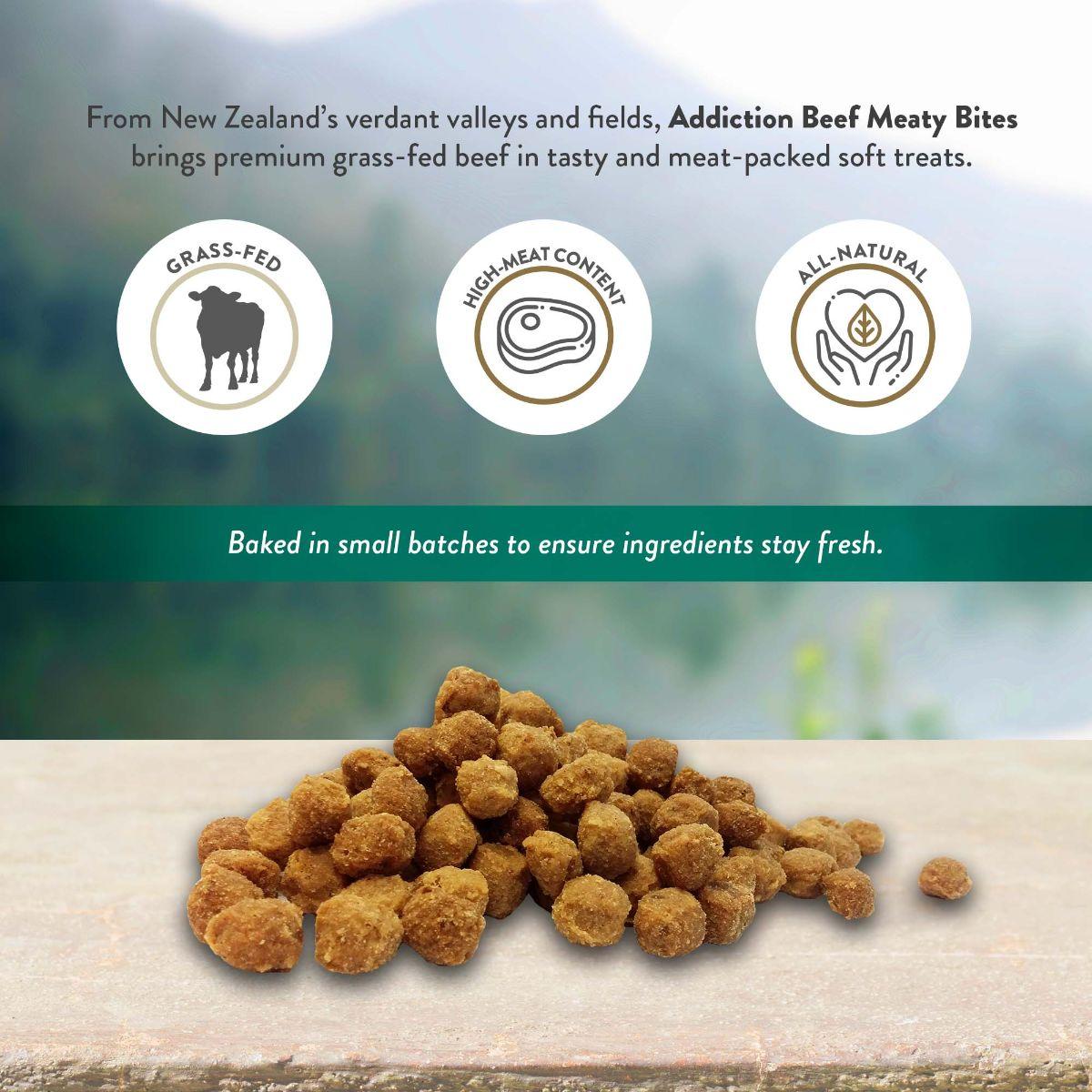 Addiction Beef Meaty Bites Dog Treats