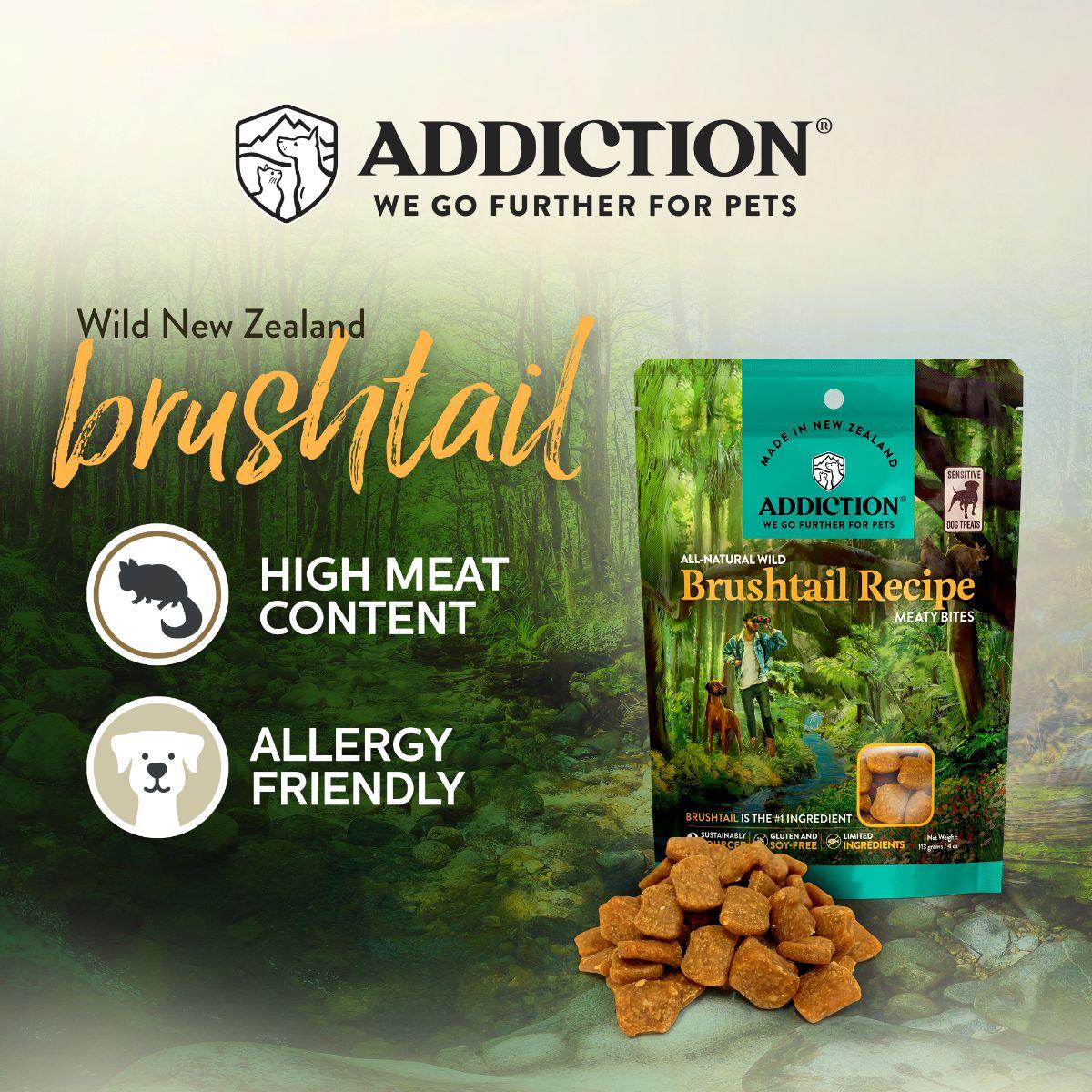 Addiction Brushtail Meaty Bites Dog Treats