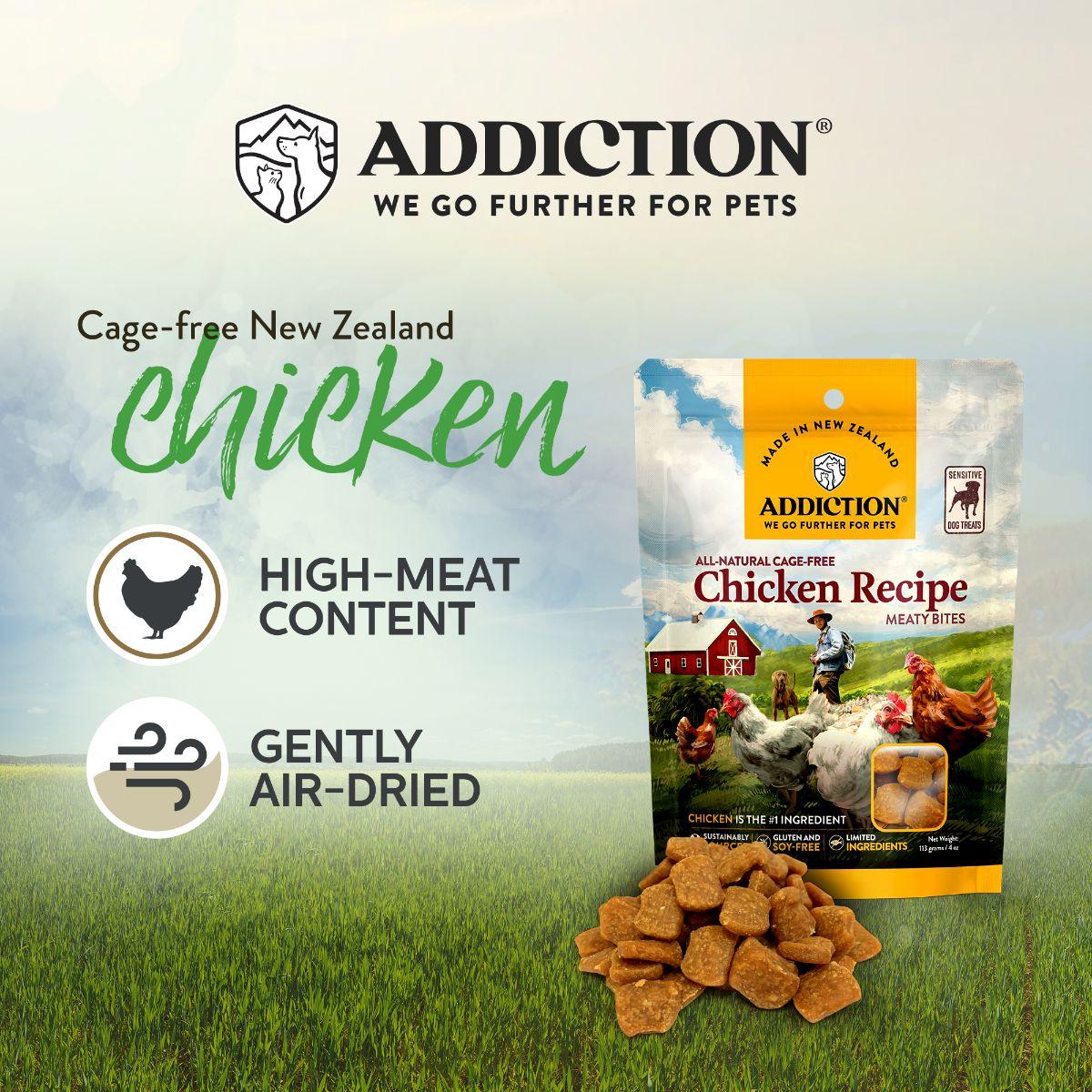 Addiction Chicken Meaty Bites Dog Treats