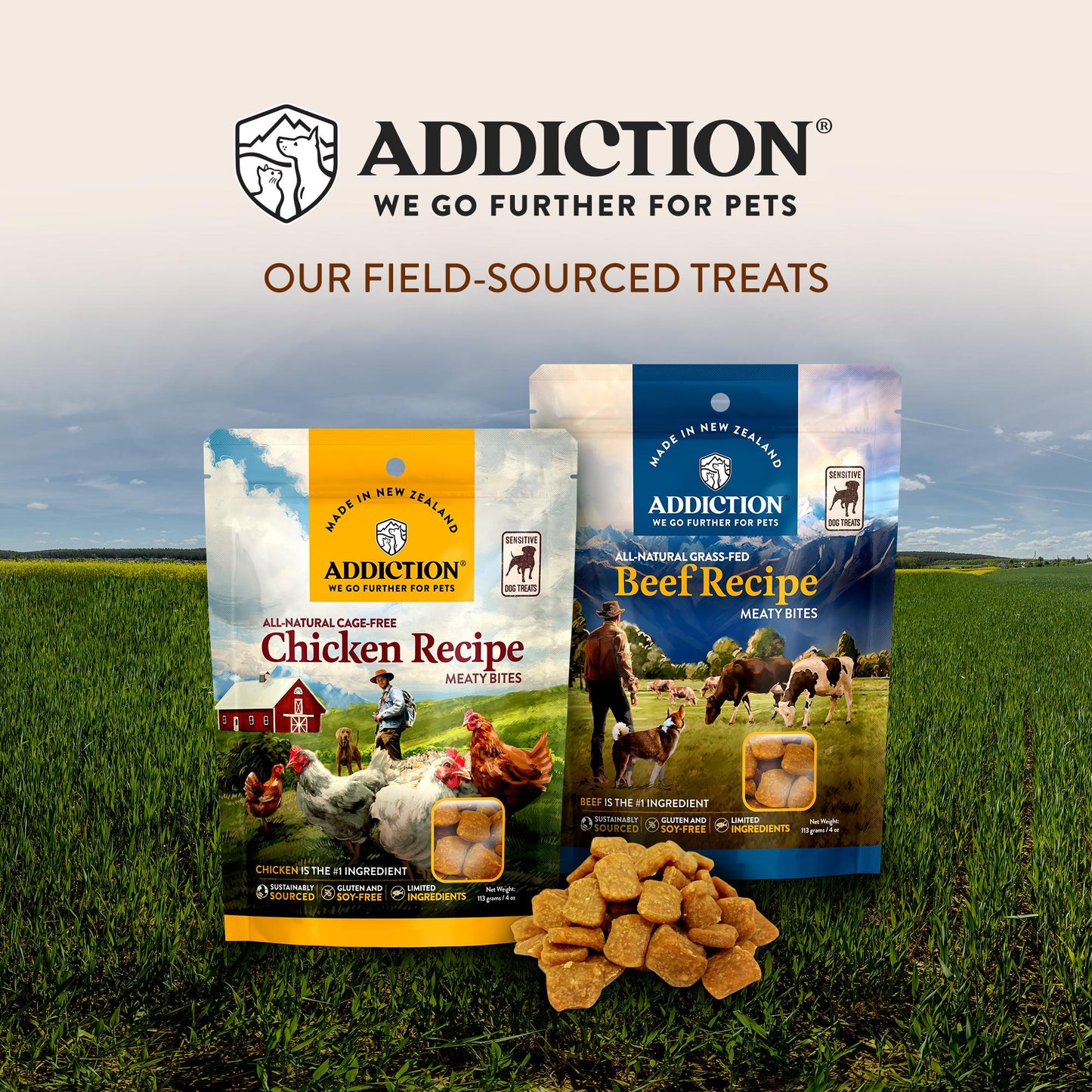 Addiction Chicken Meaty Bites Dog Treats