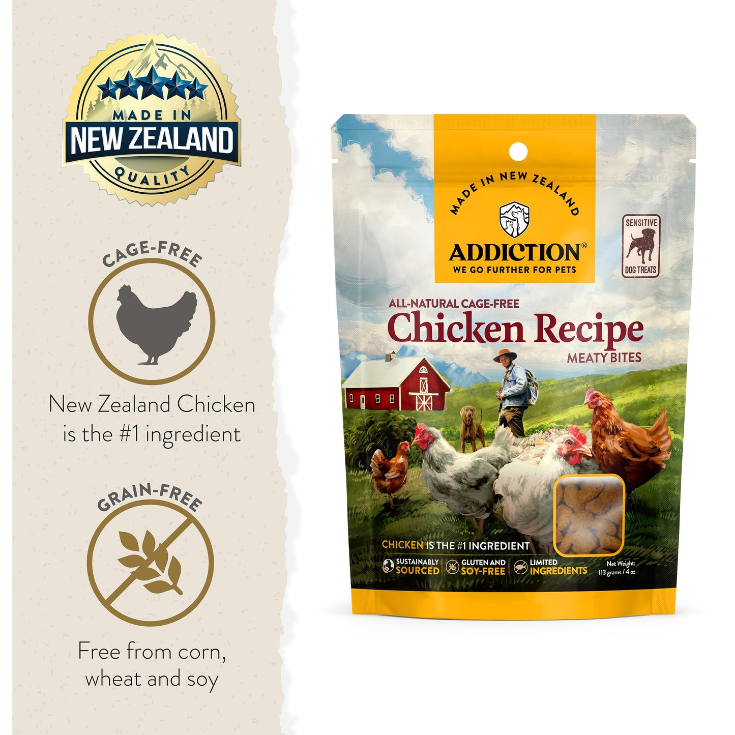 Addiction Chicken Meaty Bites Dog Treats