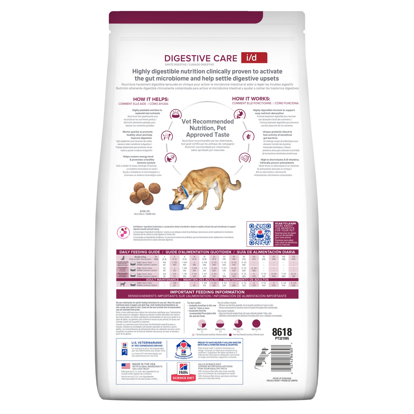 Hill's Prescription Diet i/d Digestive Care Chicken Dry Dog Food