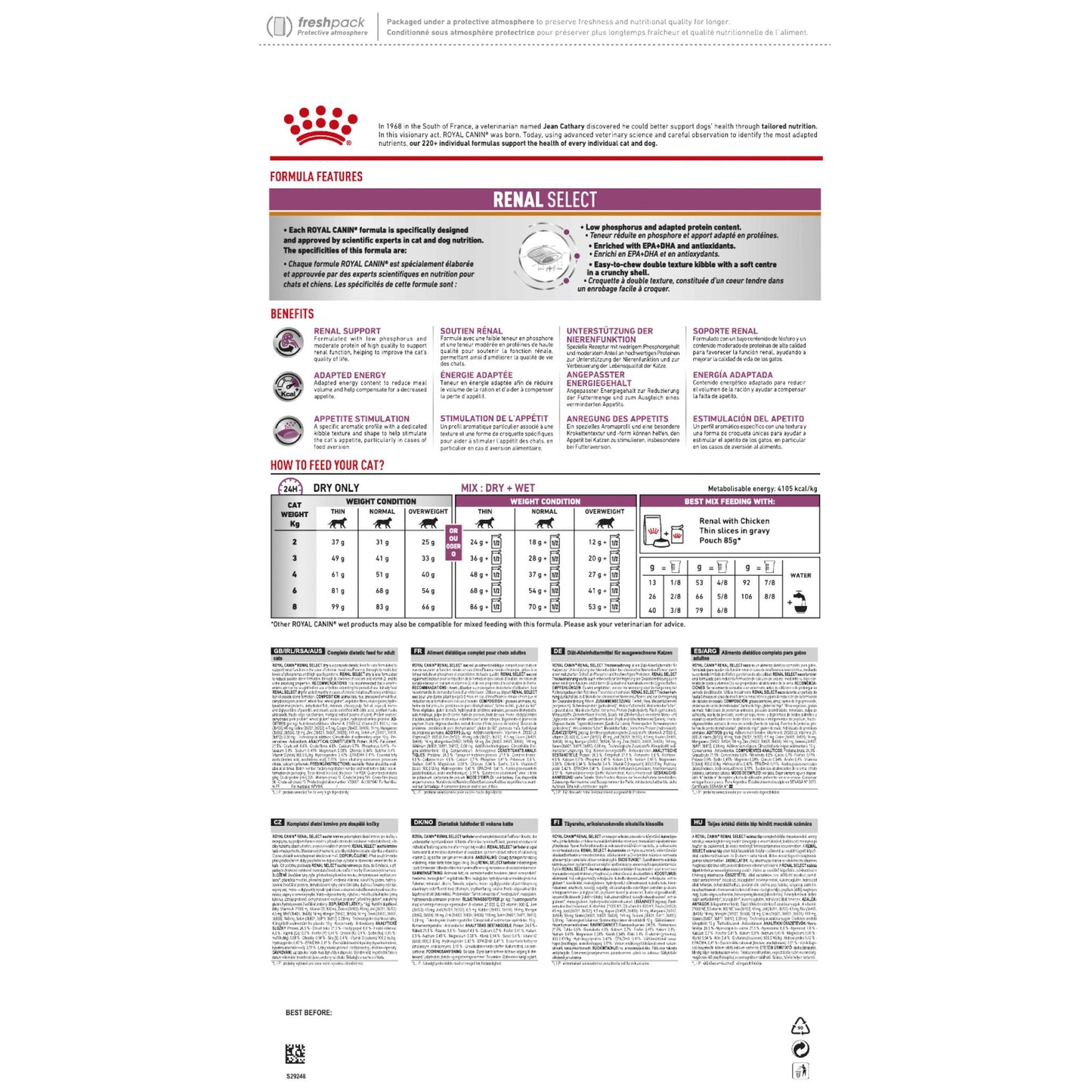 Royal Canin Vet Feline Renal Select Dry Cat Food