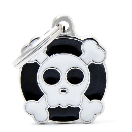 My Family Skull Charm Tag