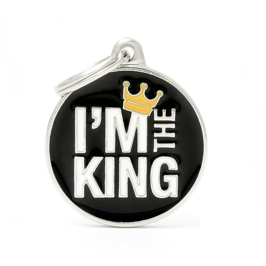 My Family King Charm Tag