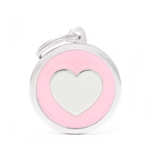 My Family Tag Classic Pink Heart