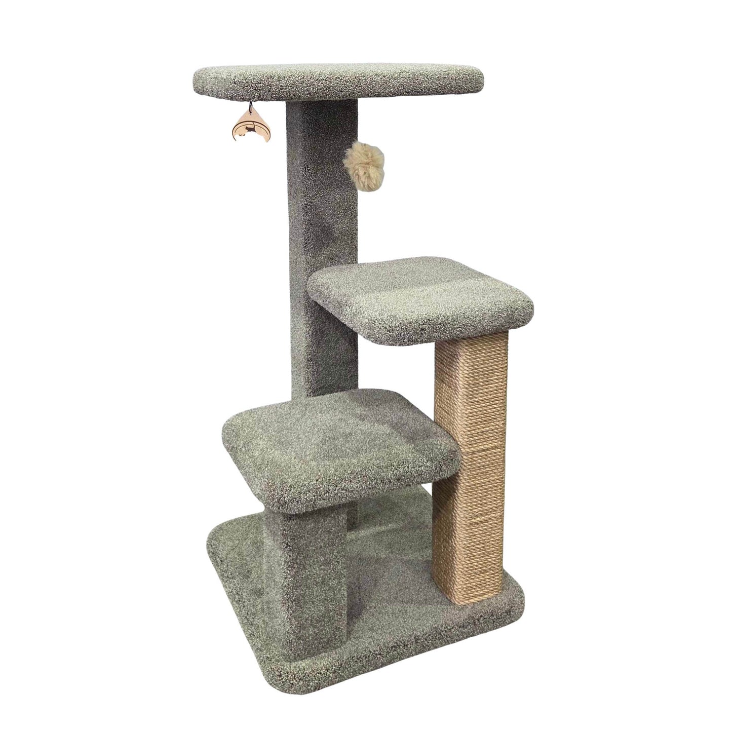 KatAttack Rangitoto 3 Level with Sissal Cat Tower