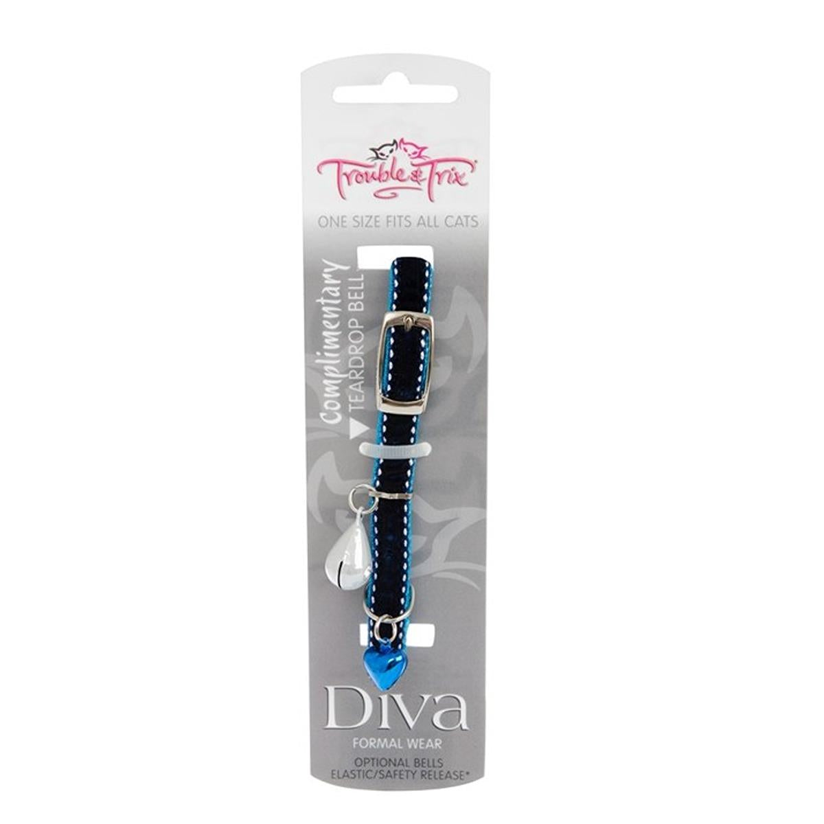 Trouble & Trix Diva Cat Collar - Velvet Stitch