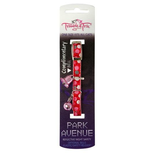 Trouble & Trix Park Ave Cat Collar -  Polka Dot