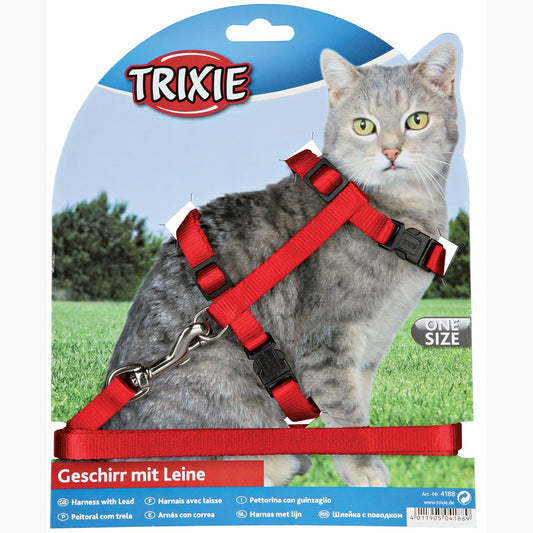 Trixie Adjustable Cat Harness & Lead Set