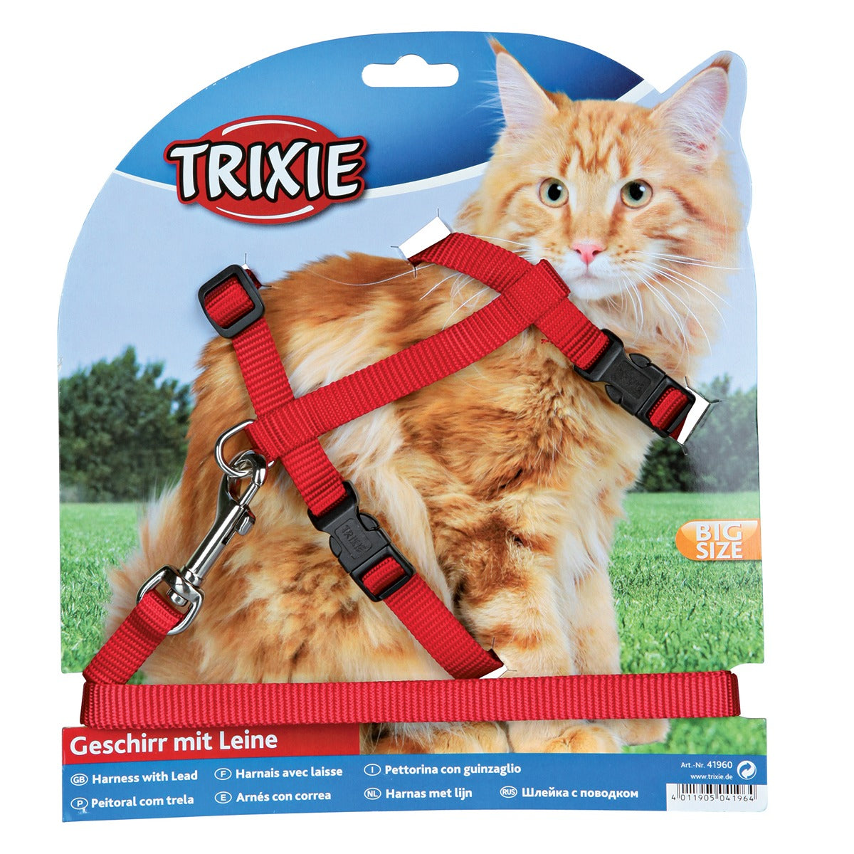 Trixie Adjustable Cat Harness & Lead Set