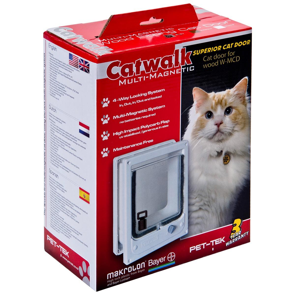 Catwalk Wood Fitting Magnetic Cat Door