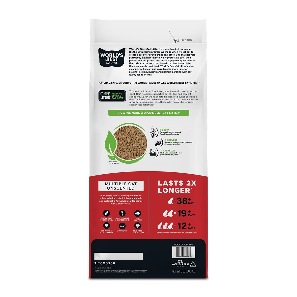 World's Best Litter Multiple Cat Clumping Formula