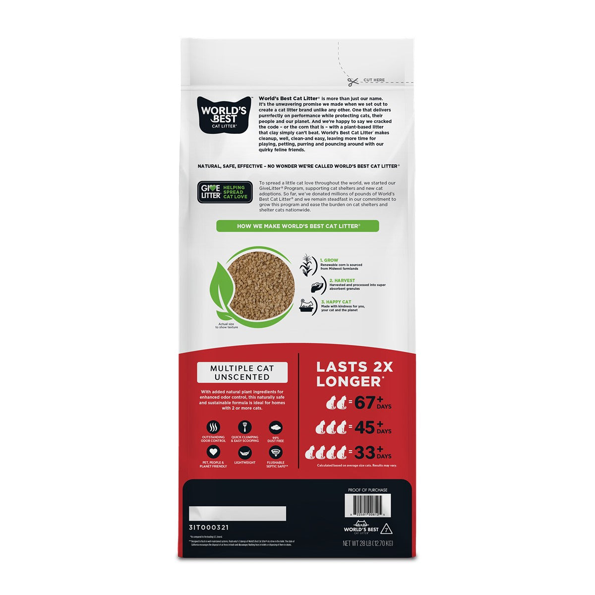 World's Best Litter Multiple Cat Clumping Formula
