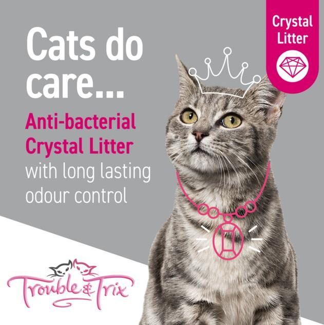 Trouble & Trix Odour Neutralising Anti-Bacterial Crystal Litter