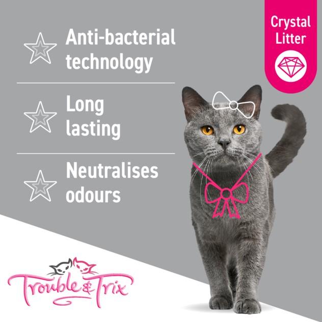 Trouble & Trix Odour Neutralising Anti-Bacterial Crystal Litter