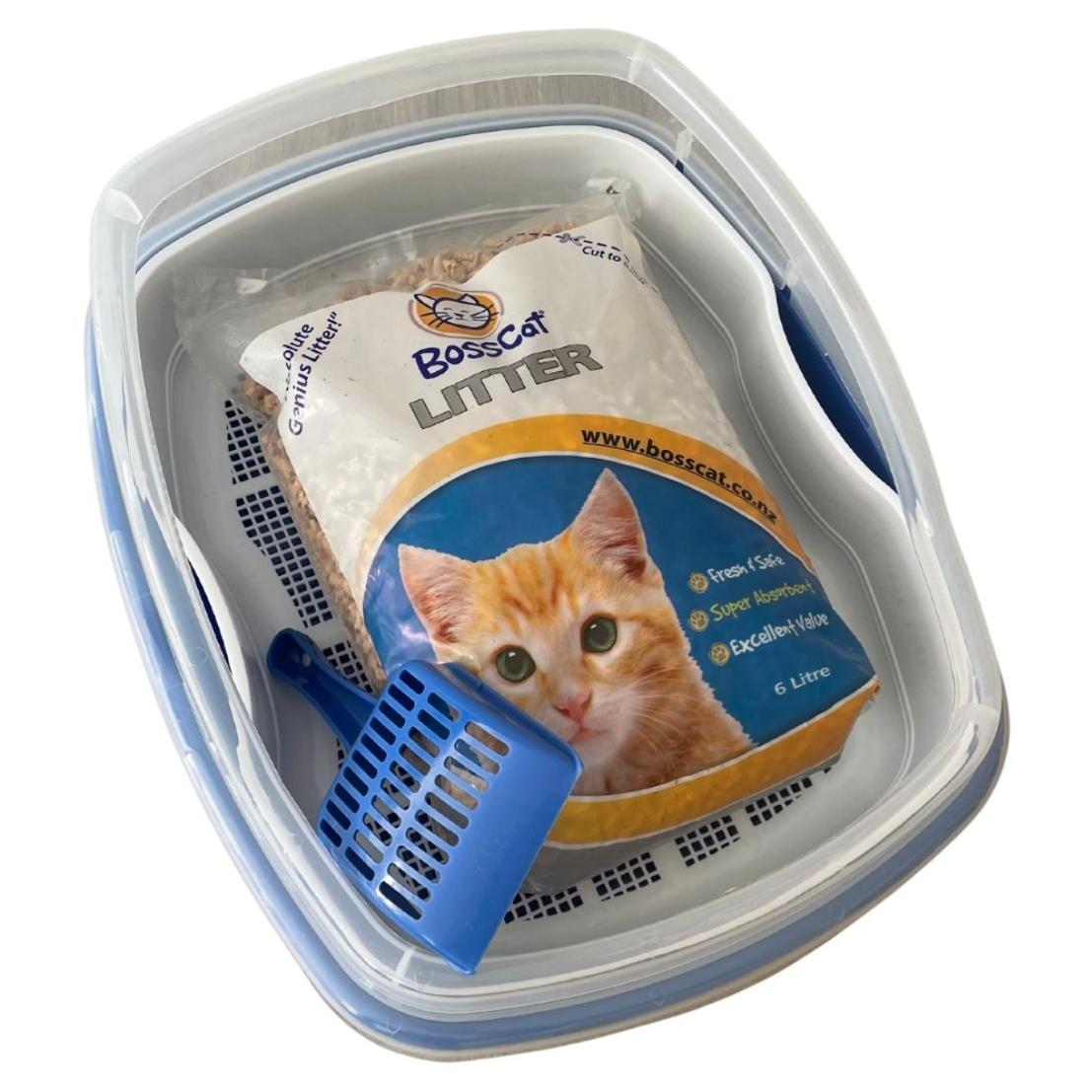 Bosscat Deluxe Litter Tray Combo