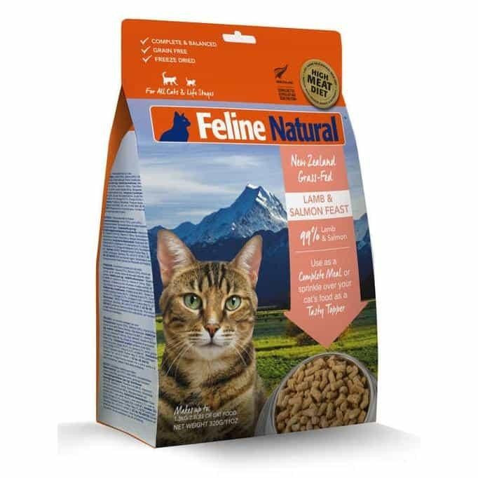 Feline Natural Freeze-Dried NZ Lamb & King Salmon Feast Cat Food