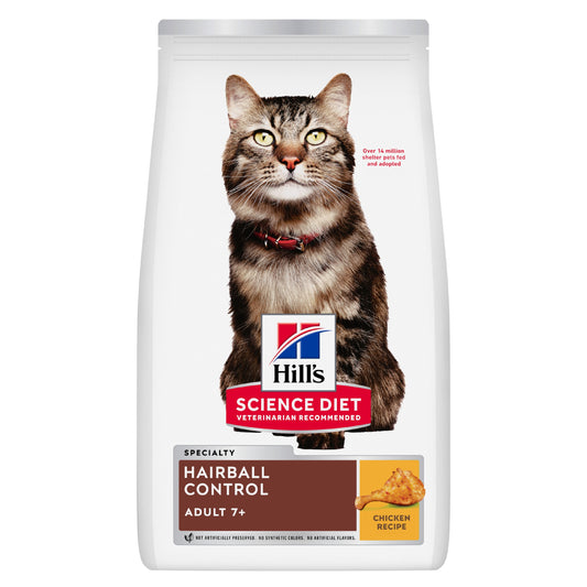 Hill's Science Diet Hairball Control Adult 7+ Dry Cat Food