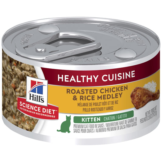 Hill's Science Diet Kitten Healthy Cuisine Chicken & Rice Wet Cat Food